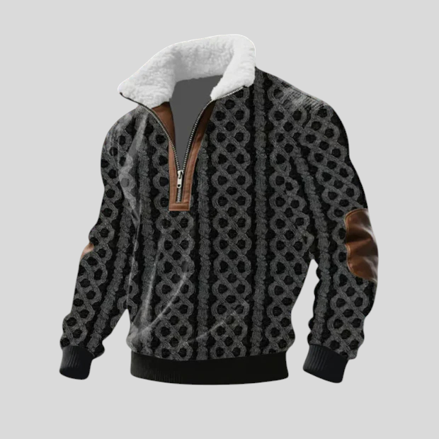Stipe - Villa-Paita Korkealla Kauluksella Fleece-materiaalista