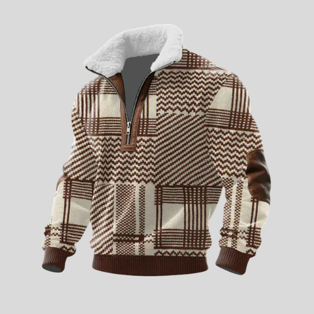 Stipe - Villa-Paita Korkealla Kauluksella Fleece-materiaalista