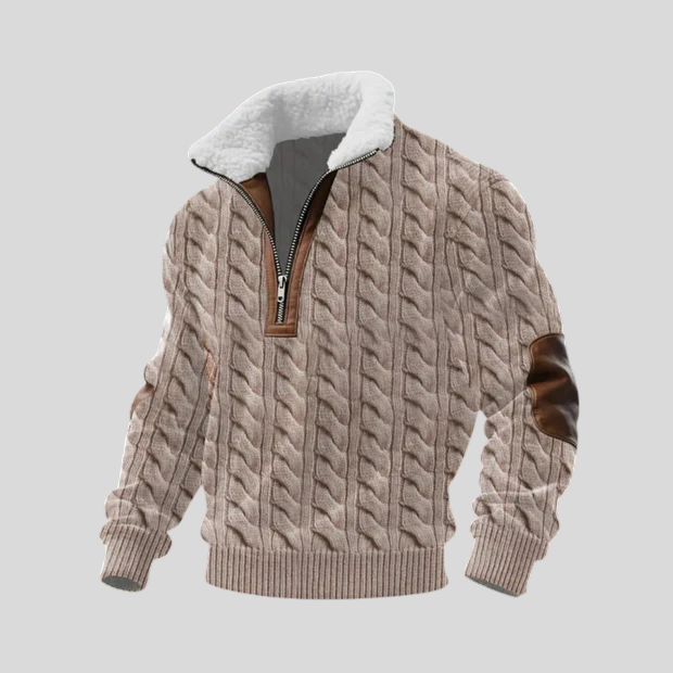 Stipe - Villa-Paita Korkealla Kauluksella Fleece-materiaalista