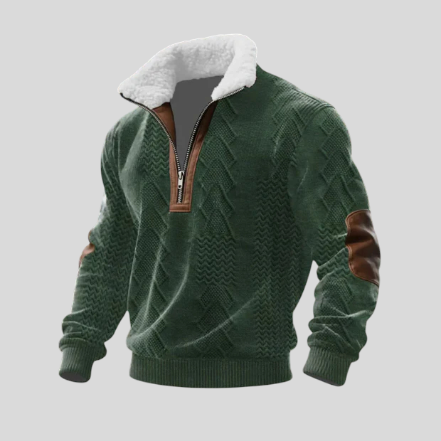 Stipe - Villa-Paita Korkealla Kauluksella Fleece-materiaalista