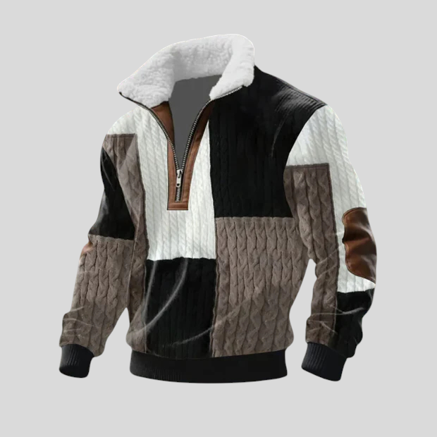 Stipe - Villa-Paita Korkealla Kauluksella Fleece-materiaalista