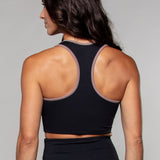 Stride Piped Tank Bra črna/rjava