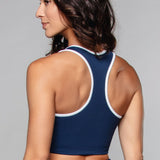 Stride Piped Tank Bra Mornarsko modra / bela