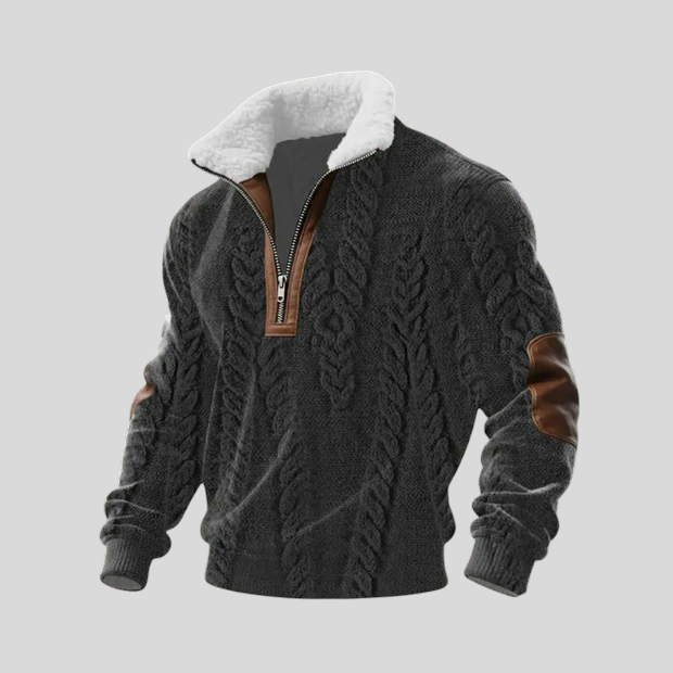 Stipe - Villa-Paita Korkealla Kauluksella Fleece-materiaalista