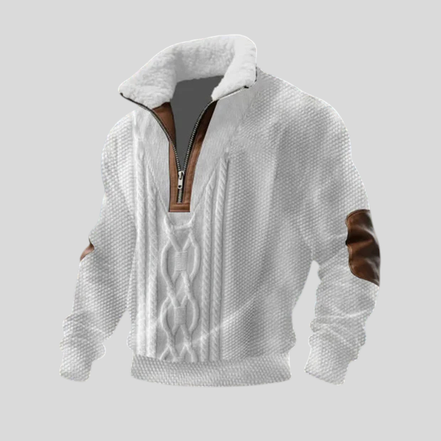 Stipe - Villa-Paita Korkealla Kauluksella Fleece-materiaalista