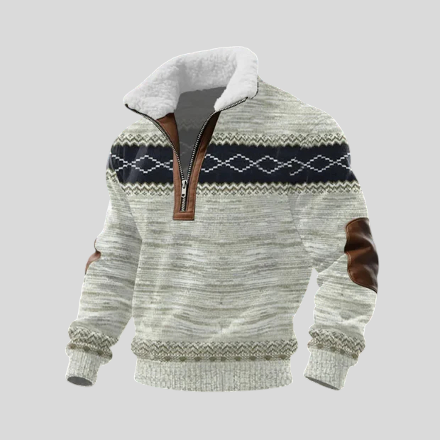 Stipe - Villa-Paita Korkealla Kauluksella Fleece-materiaalista