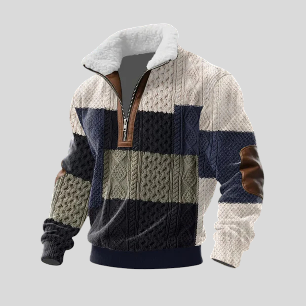 Stipe - Villa-Paita Korkealla Kauluksella Fleece-materiaalista
