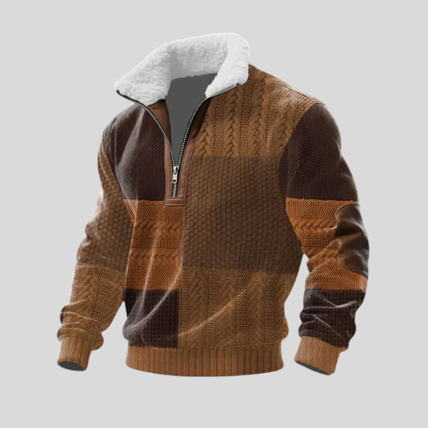 Stipe - Villa-Paita Korkealla Kauluksella Fleece-materiaalista