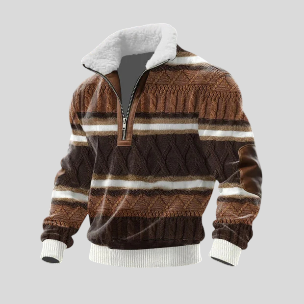 Stipe - Villa-Paita Korkealla Kauluksella Fleece-materiaalista