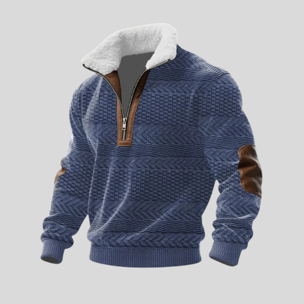 Stipe - Villa-Paita Korkealla Kauluksella Fleece-materiaalista