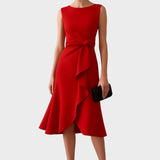 Antonija – Elegantna večerna obleka z vozlom