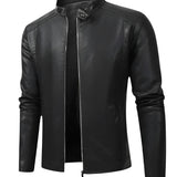 Alexandre™ | Elegantna moška usnjena motoristična jakna