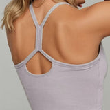 Airsoft Racerback Top Vaaleanharmaa