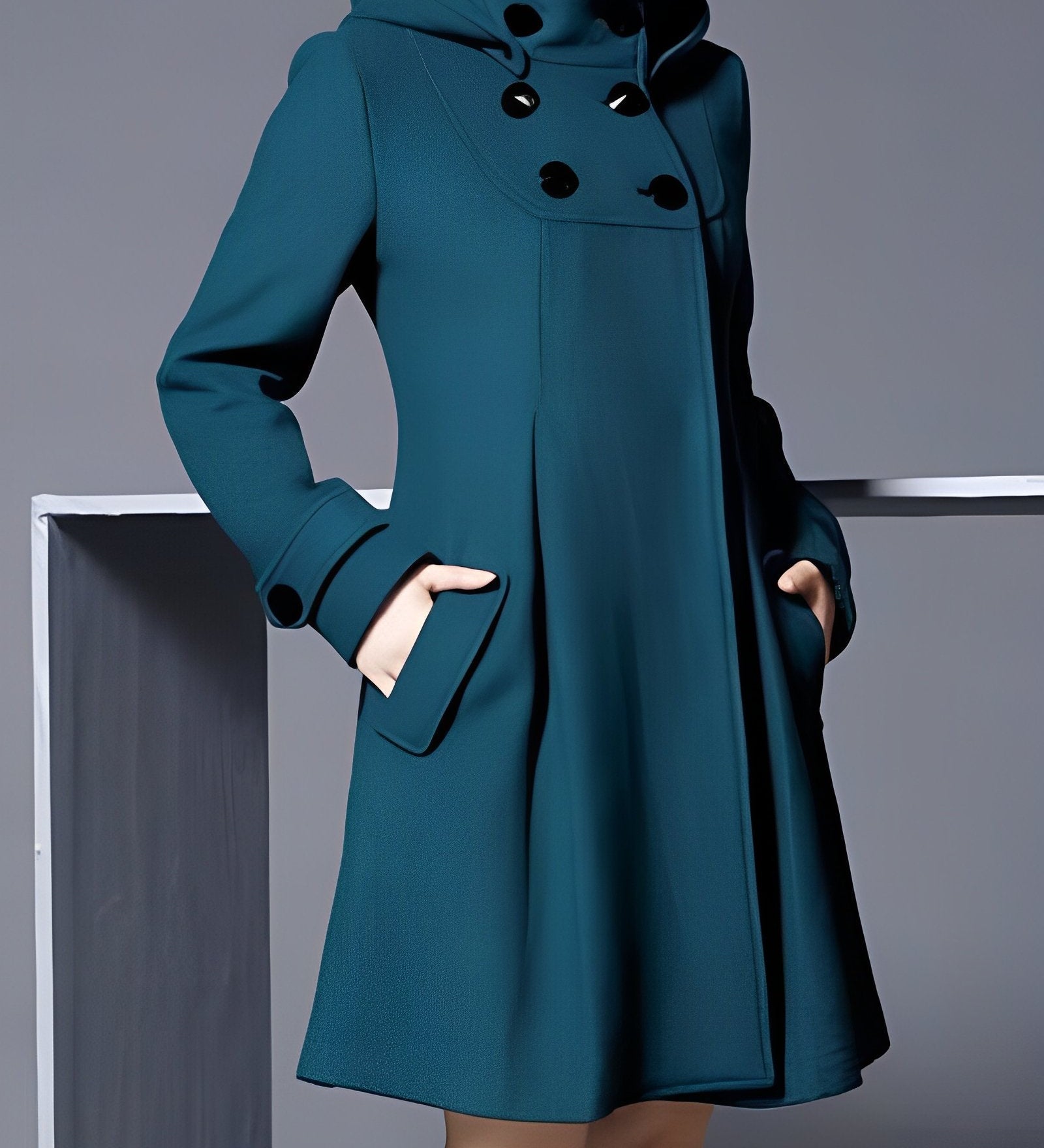 Anja - Elegantti Takki Taskuilla