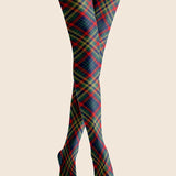 Vikend načrt Smaragdni tartan elegantne nogavice, pajkice