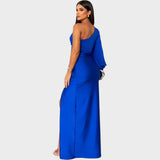 Marica – Elegantti pitkä mekko yhdelle olalle