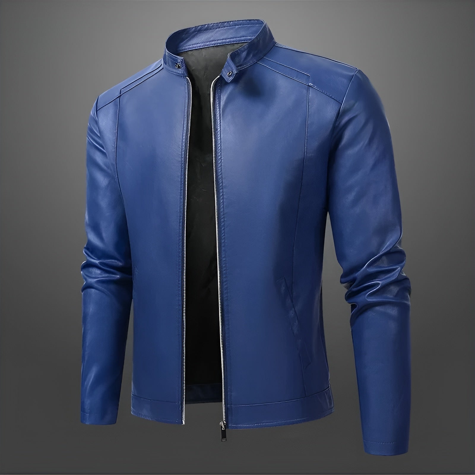 Alexandre™ | Elegantti miesten nahkabiker-takki