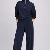 Supersoft polzadrga Hoodie mornarsko modra
