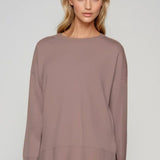 Supersoft Longline Sweatshirt Taupe