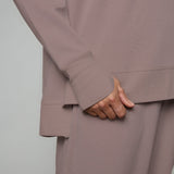Supersoft Longline Sweatshirt Taupe
