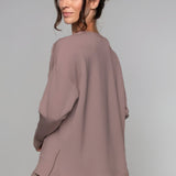 Supersoft Longline Sweatshirt Taupe