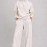 Supersoft leveät housut Oat Marl